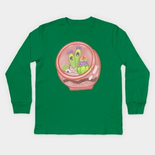 Lovebird Terrarium Kids Long Sleeve T-Shirt